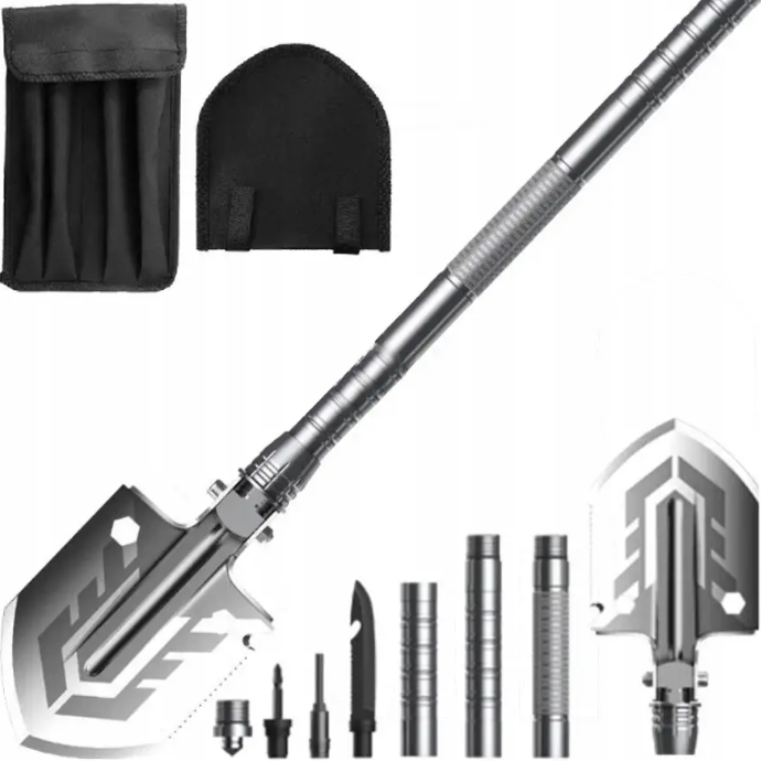 Лопата розкладна багатофункціональна для виживання 16в1 Trizand (22640), фото 1