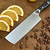 Ніж Кухонний Carbon Ember Nakiri (VG-10, Carbon), фото 3