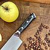 Ніж Кухонний Carbon Ember Nakiri (VG-10, Carbon), фото 4