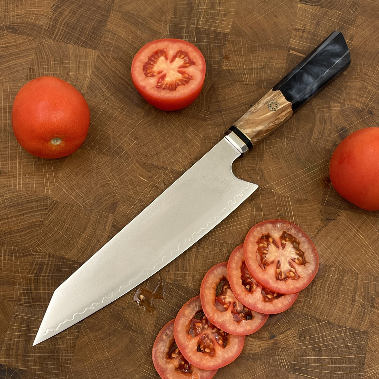 Ніж кухонний Kiritsuke (VG-10, Black Brown), фото 1