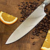 Ніж кухонний Шеф (VG10, Silver Brown), фото 3