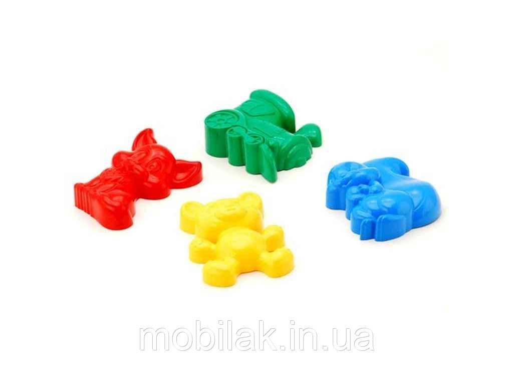 Набір пісочний Кроха №2: чотири великі пасочки арт.1166 ТМ ColorPlast