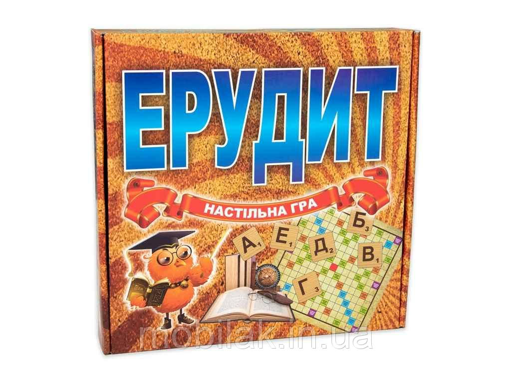 Настільна гра Ерудит розвиваюча (укр) 870 ТМ STRATEG, фото 1