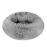 Лежанка "Пончик" ТМ HiDOG для собаки або кота (55*15см) сіра