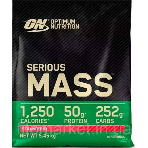 Гейнер Serious Mass Optimum Nutrition EU Полуниця 5,45 кг