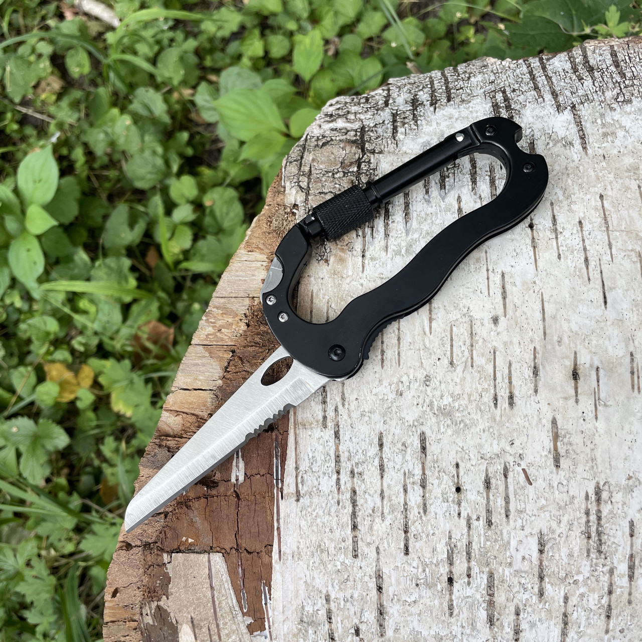 Ніж-карабін Black + викрутка, фото 1