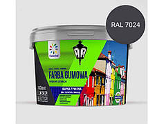 Фарба гумова 3,6кг RAL (7024) Графіт ТМ COLORINA