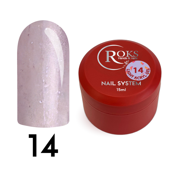Рідкий гель Roks Light Acryl Gel №14, 15 мл, фото 1