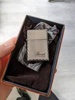 Запальничка у форматі Зіппо газ BROAD №-1 Silver, фото 1