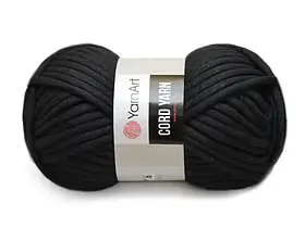 Пряжа Корд Ярн 750 чорний YarnArt (ЯрнАрт) 1D1A7-1