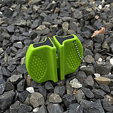 Точилка для ножів, компактна. Зелена