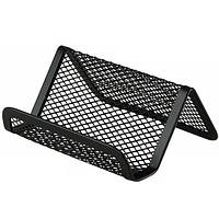 Підставка для візиток Buromax BM6225-01 95x80x45 мм металева, чорна