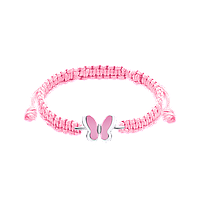 UmaUmi Браслет плетений Метелики  рожеві