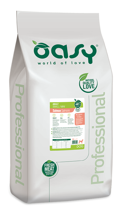 Сухий корм для собак малих порід Oasy One Animal Protein ADULT Small and Mini, лосось 18 кг