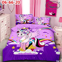 Комплект дитячої постільної білизни із фланелі Полуторного розміру 150*210 см