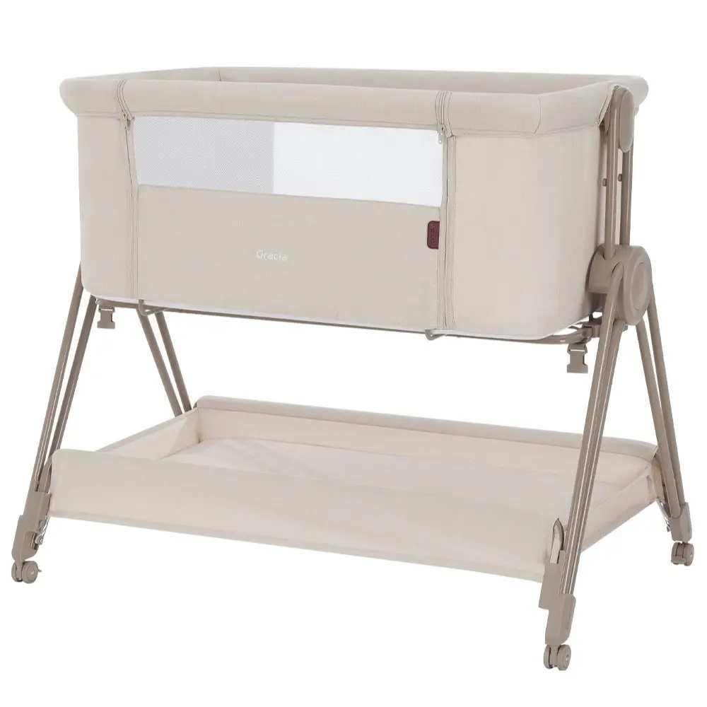 Дитяче приставне ліжечко CARRELLO Gracia CRL-16502 Linen Beige, беж