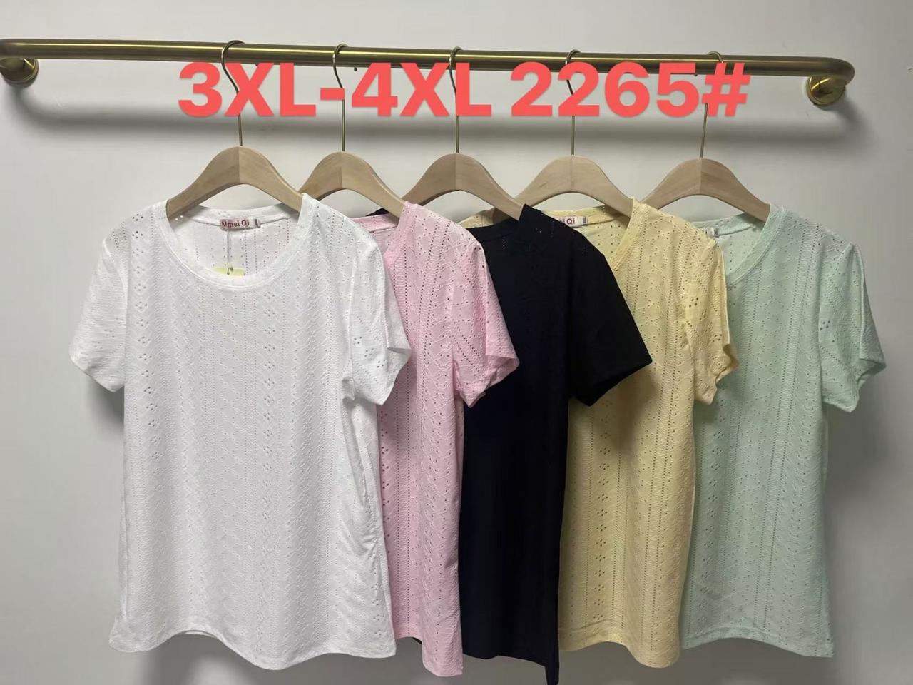 Жіноча футболка два розміри 3XL-4XL 12 шт (мікс)