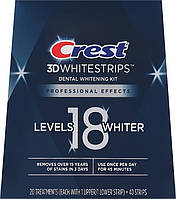 Відбілюючі смужки для зубів Crest 3D Whitestrips Professional Effects Whitening Strips 18 level (20 пар)
