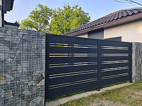 Сучасні розпашні ворота/ Тип Різноламельний Ранчо