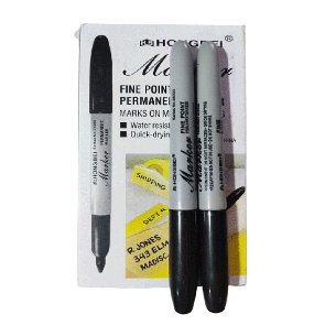 Маркери Перманентні 9500 чорні упаковка 12  штук