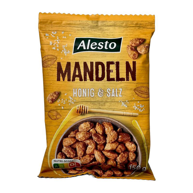 Alesto карамелізований мигдаль з медом і сіллю 150g, фото 1