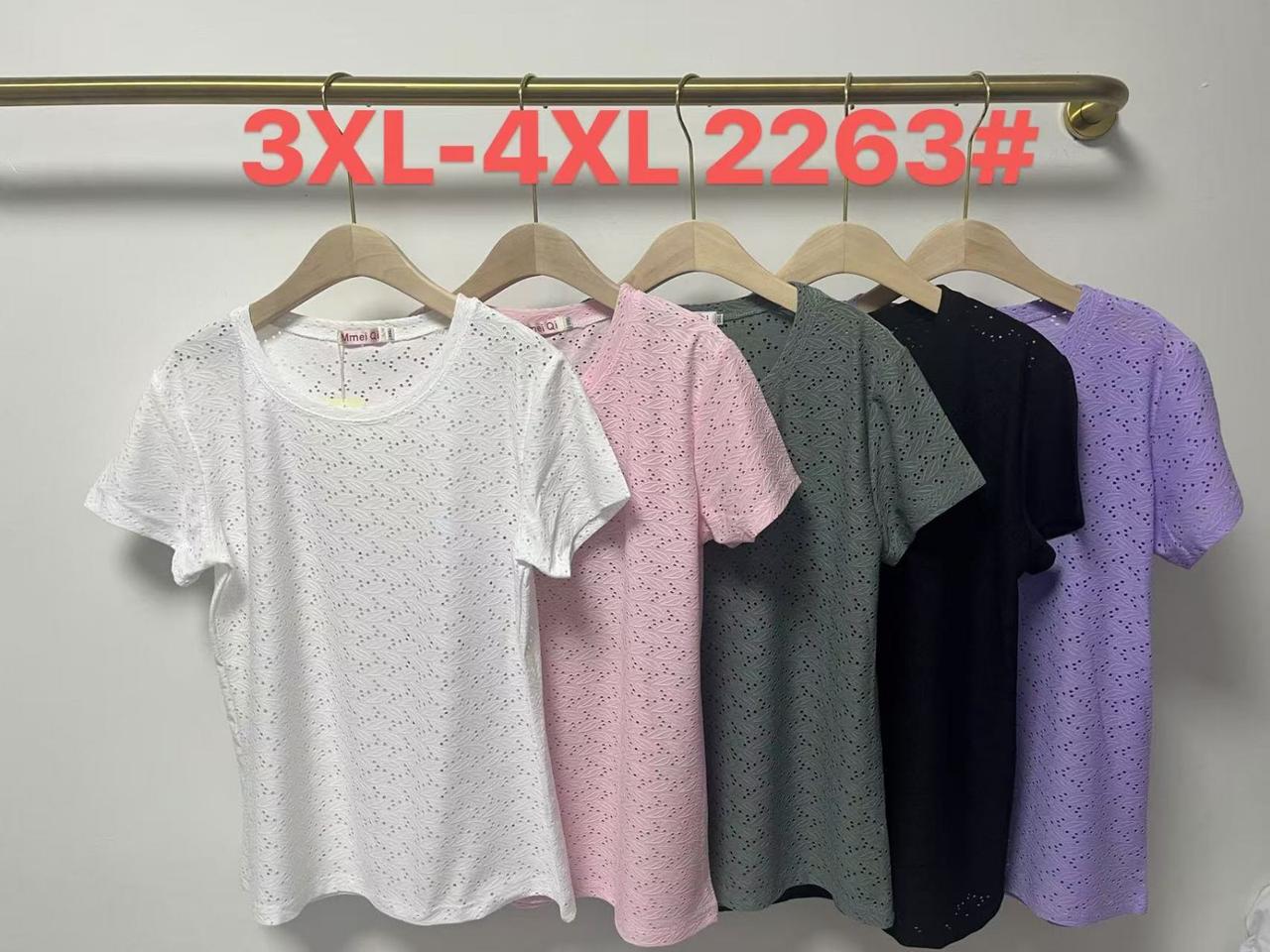 Жіноча футболка два розміри 3XL-4XL 12 шт (мікс)
