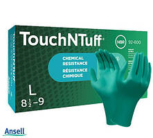 Рукавички TouchNTuff нітрилові зелені, розмір L, пара (2 шт.) Ansell