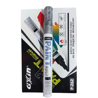 Маркер фарба Р-262 срібло упаковка 12 шт