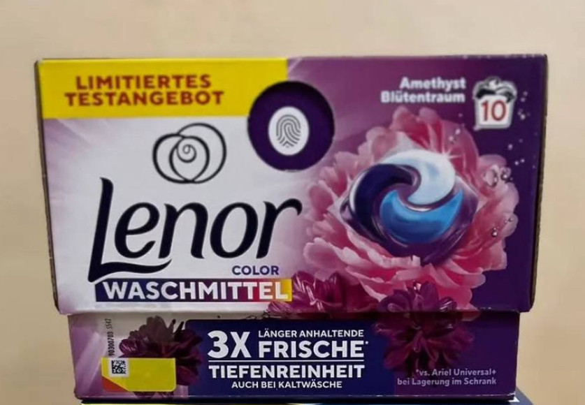 Капсули для прання Lenor All in 1 Аметист та квітковий букет 10 шт, фото 1