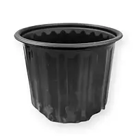 Стакан для розсади чорний без отворів розмір (Ø 115/85 h 8,5) об'єм 500 мл 50 шт/уп.
