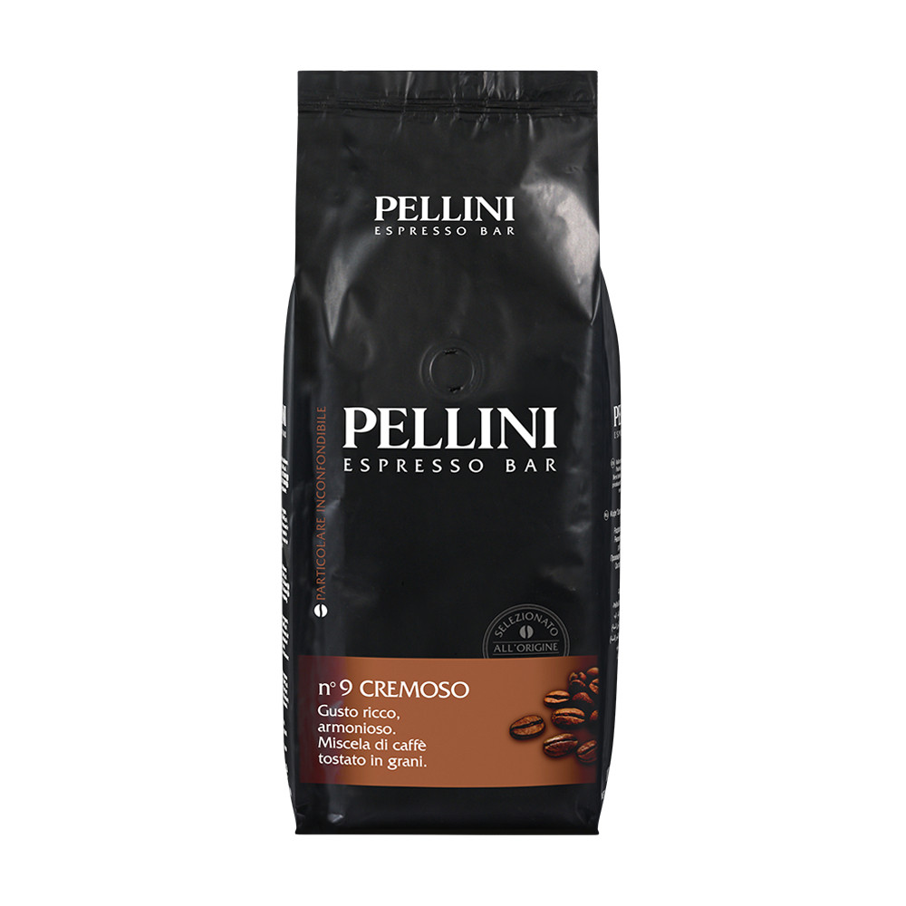 PELLINI N° 9 CREMOSO Caffè in Grani Кава в зернах 1kg, фото 1