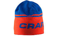 Шапка Craft Logo размер S/M, сине-оранжевый