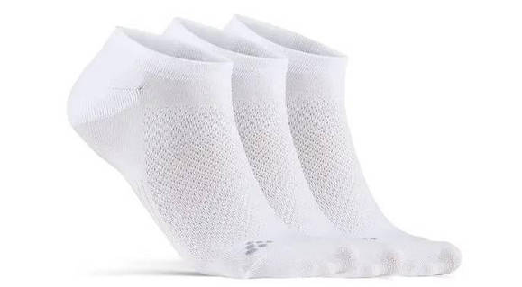 Комплект шкарпеток Craft Core Dry Footies 3 пари, розмір 46-48, сезон SS 21, білі