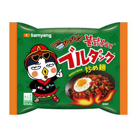 Локшина швидкого приготування Samyang Buldak Jjajang Hot Chicken Ramen 140г