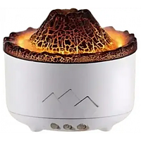 Зволожувач повітря Вулкан з ефектом полум'я та підсвічуванням 13,8×10,8 см