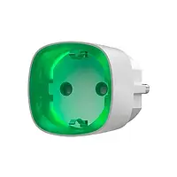 Радіокерована розумна розетка Ajax Socket White з лічильником енергоспоживання
