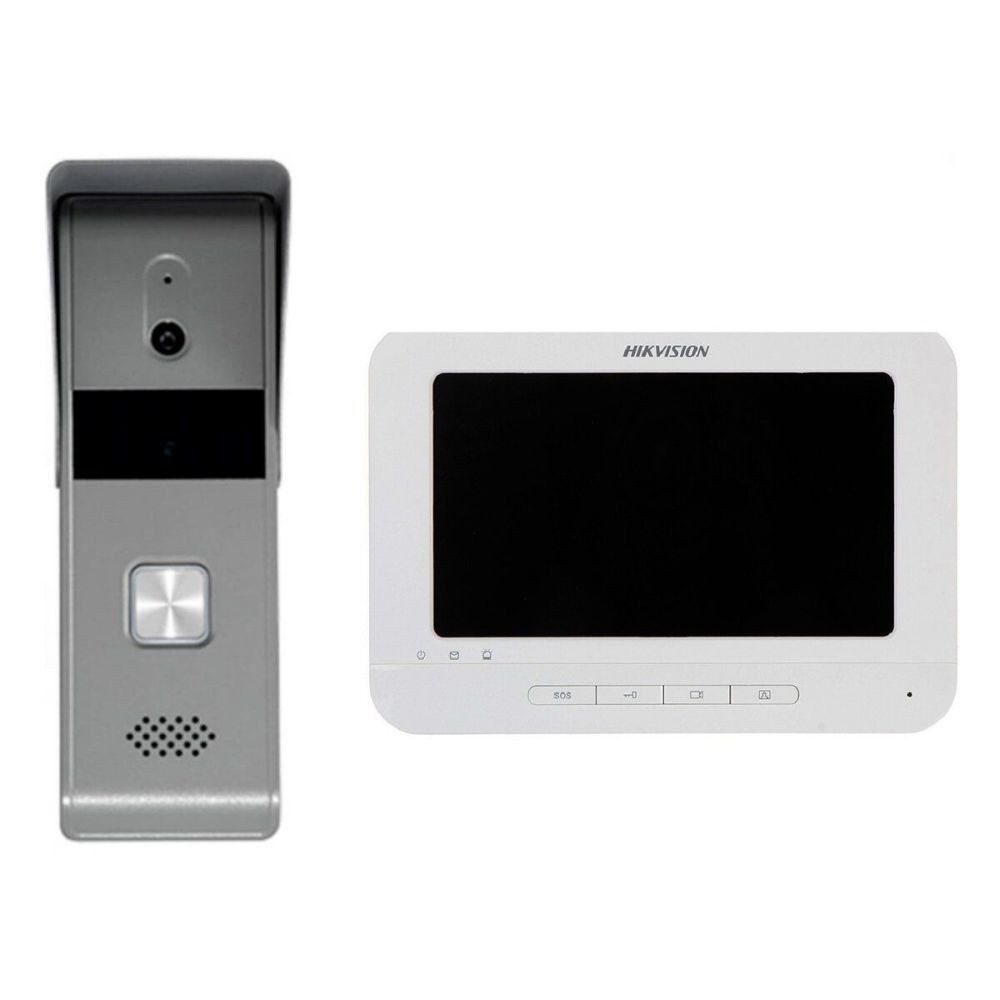 Комплект відеодомофона Hikvision DS-KIS203T білий (17145)