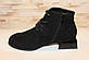 Черевики жіночі чорні замшеві демісезонні Д838, фото 2
