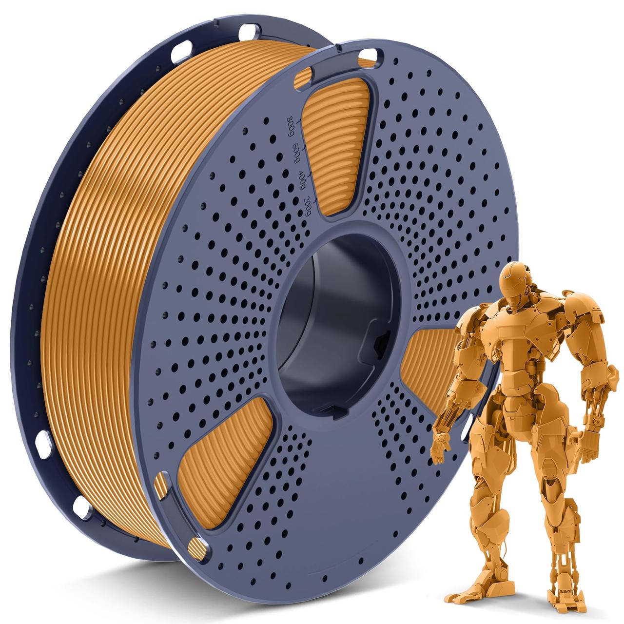 Пластик/філамент для 3D-друку SUNLU PLA Coffee (03741013Z), Reusable Spool, 1.75мм, 1кг, 330м, 200-240°C, Кавовий