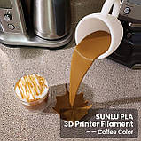 Пластик/філамент для 3D-друку SUNLU PLA  Coffee (03741013Z), Reusable Spool, 1.75мм, 1кг, 330м, 200-240°C, Кавовий, фото 3