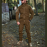Костюм тактичний софтшел Soft Shell Military в кольорі койот, фото 9
