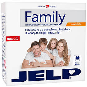 Гіпоалергенний пральний порошок для кольорового 2,24 кг JELP FAMILY