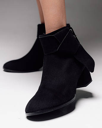 Черевики жіночі Lottini 42071 40 чорні замша, фото 1