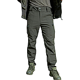 Костюм тактичний софтшел Soft Shell Military в кольорі олива, фото 8