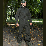 Костюм тактичний софтшел Soft Shell Military в кольорі олива, фото 10