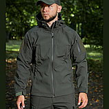 Костюм тактичний софтшел Soft Shell Military в кольорі олива, фото 9