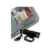 Ліхтар передній AU216-2 200LM, акум.800mAh, USB, фото 3