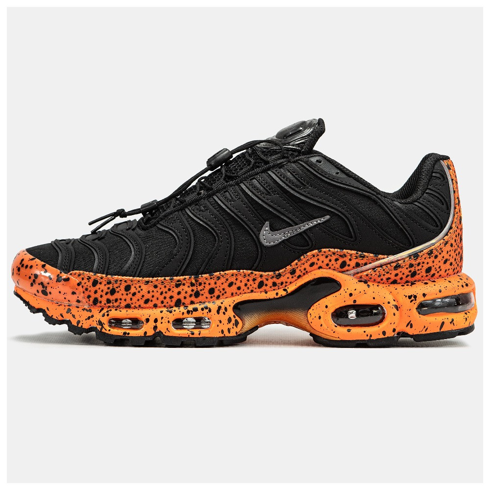 Чоловічі кросівки Nike Air Max TN Plus Black Orange Leopard, помаранчево-чорні кросівки найк аір макс тн плюс