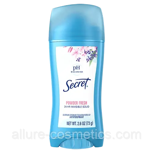 Твердий дезодорант Secret Invisible Solid Antiperspirant Deodorant Ph Balanced Powder fresh 73 гр