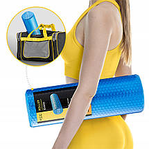 Масажний ролик 4FIZJO CARE+ EVA 45 x 15 см (валик, ролер) 4FJ0119 Blue Poland, фото 4